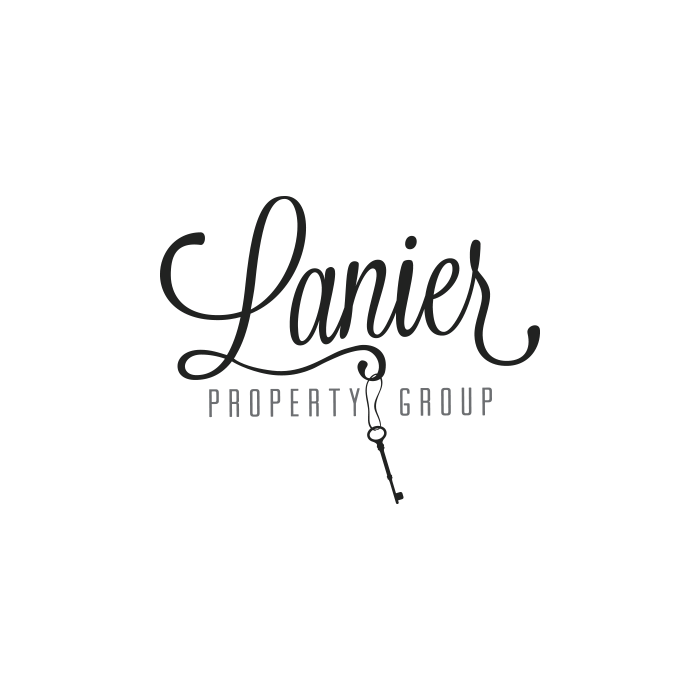 The Lanier Property Group Real Estate Firm Logo Design