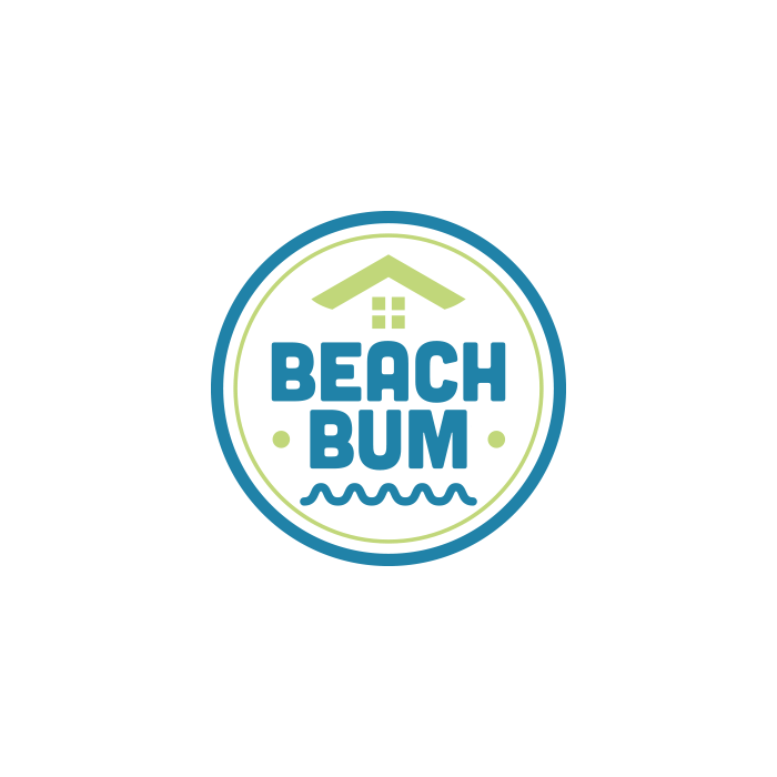 Beach Bum Custom Home Development Logo Design